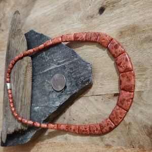 Jay King Coral Necklace with Sterling Silver Magnetic Clasp NWOT